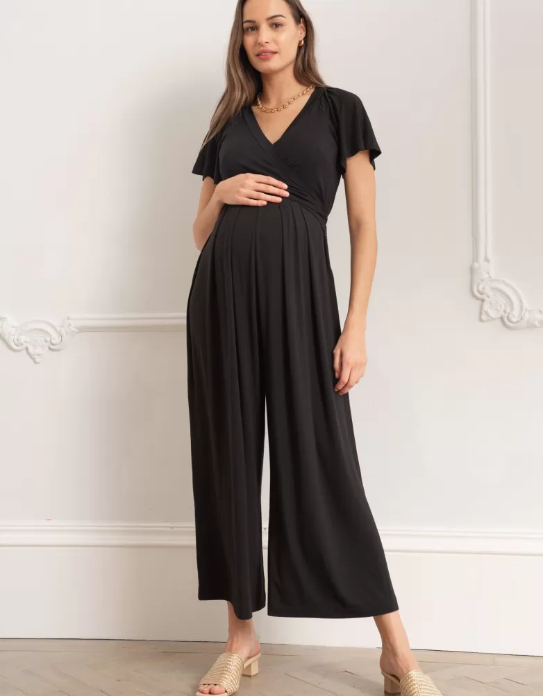 Store Black Lenzing™ Ecovero™ zwangerschap en borstvoeding jumpsuit | Alle Verzorgingskleding | Jumpsuit
