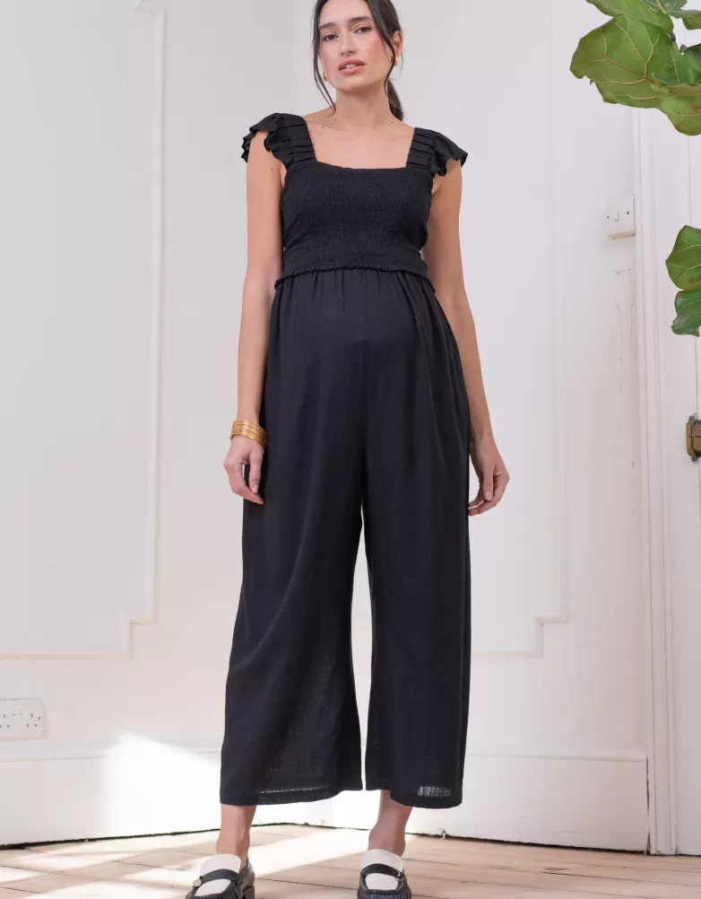 Store Jumpsuit van linnenmix voor zwangerschap en borstvoeding | Jurken | Broeken en rokken