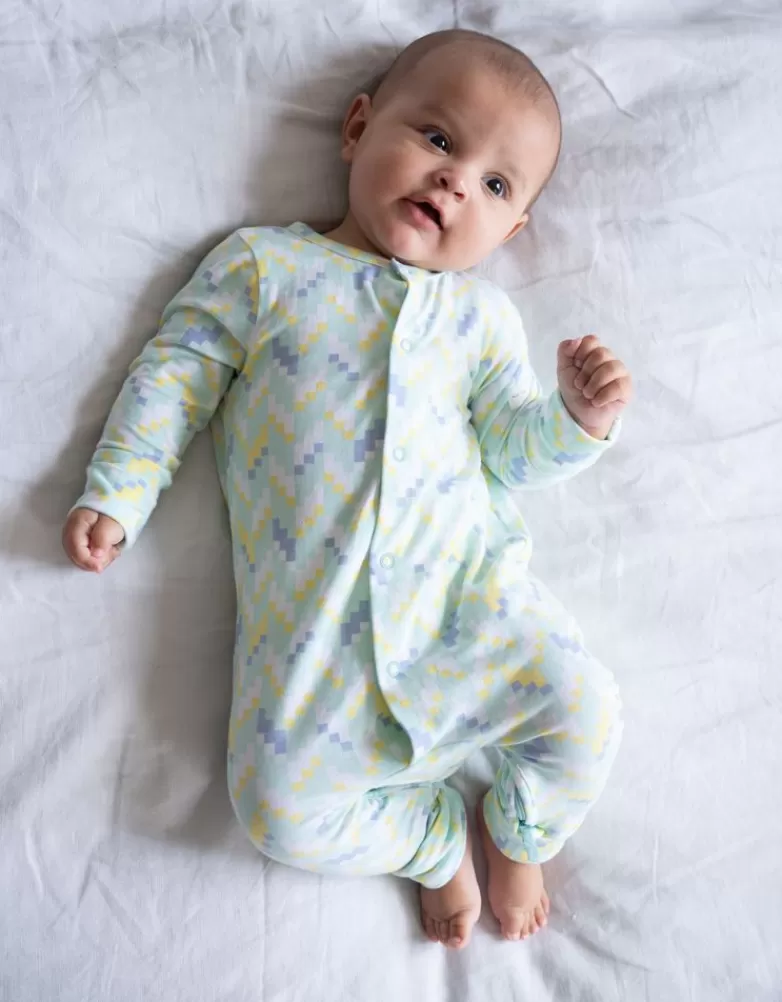 Shop Set met slaappakje en slabbetje, biologisch katoen, handige rits | CARIPOD™ | Baby Cadeau