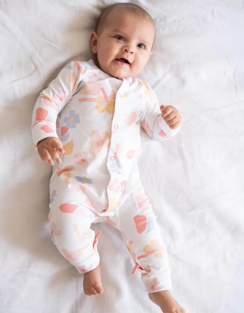 Clearance Set met slaappakje en slabbetje, biologisch katoen, handige rits | Baby Cadeau | Babykleding