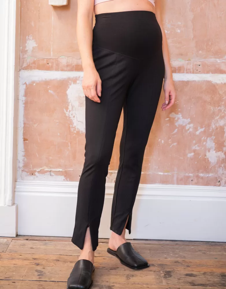 Hot Zwarte getailleerde zwangerschapsbroek | Panty’s en leggings | Broeken en rokken